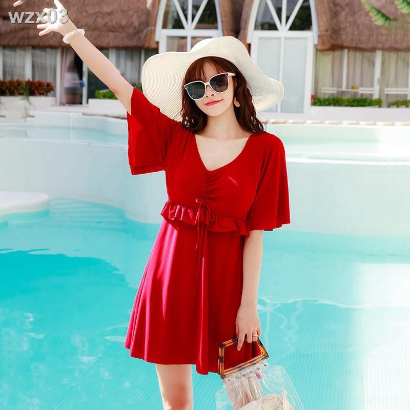 áo tắm nữ cỡ lớn mm che bụng giảm béo một mảnh kiểu váy bảo thủ | BigBuy360 - bigbuy360.vn