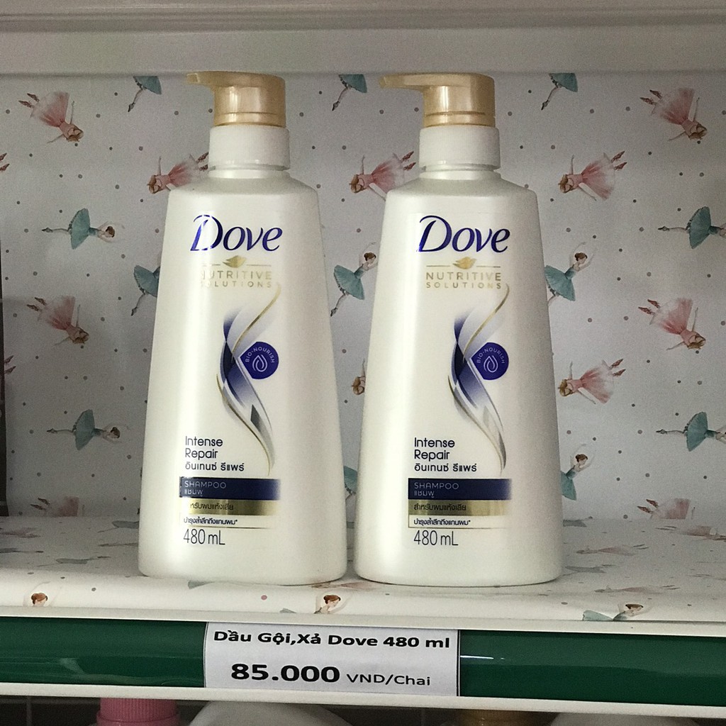 Gội xả Dove Thái lan ( dầu gội 480 ml - Dầu xả 460ml)