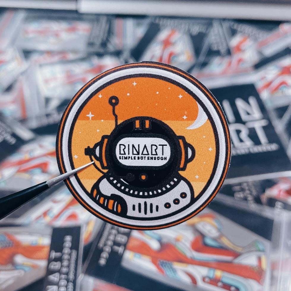 (Quà Tặng) Sticker NASA Rinart dùng để trang trí điện thoại di động/ván trượt/vali không để lại dấu keo - Rinart.vn