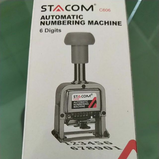 Dấu số nhảy tự động Stacom C606 C607 C608 máy đánh số trang, số seri...đánh số lên vải