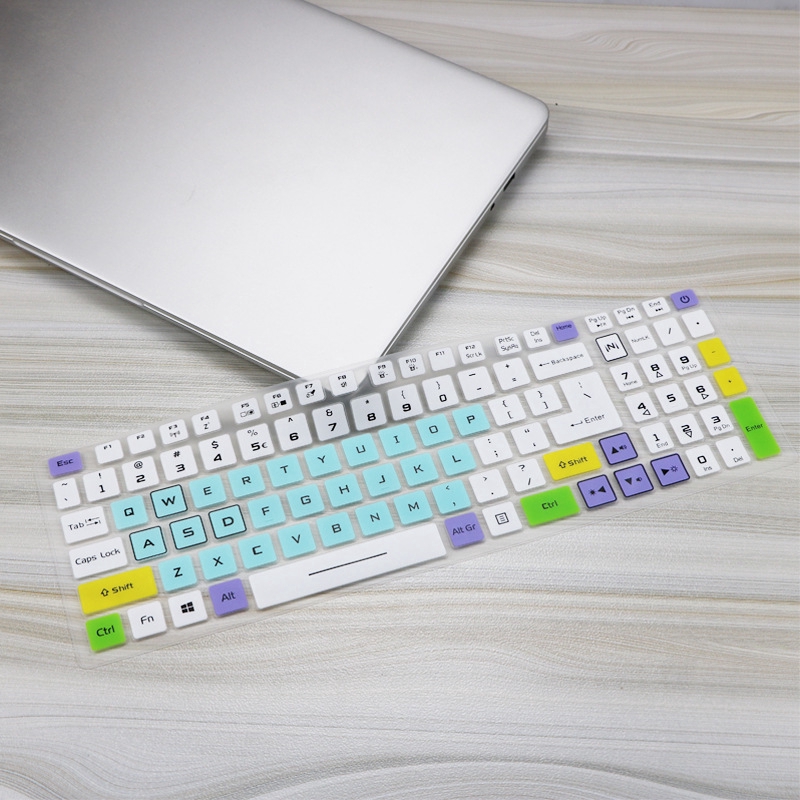 Tấm phủ bảo vệ bàn phím máy tính xách tay bằng silicon mềm siêu mỏng 15.6inch dành cho Acer An715-51 tùy chọn màu sắc