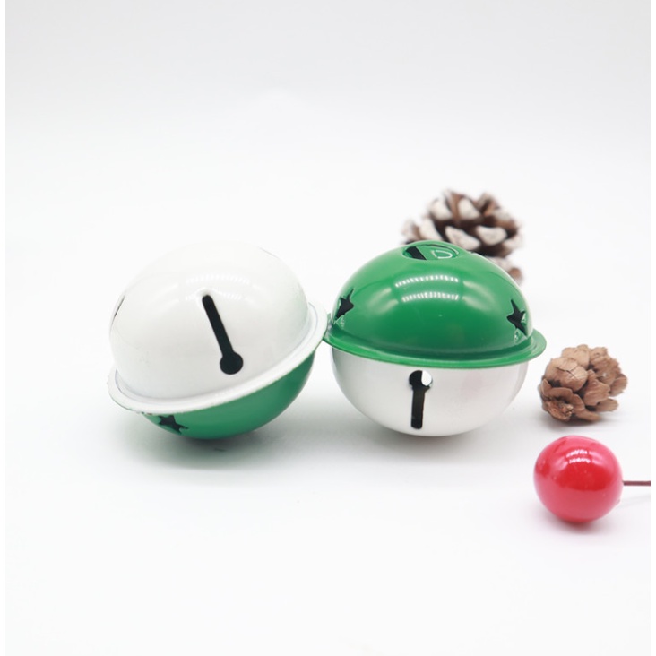 Lục Lạc Trơn 4CM Hai Màu Trang trí Cây Thông, Trang Trí Noel Giáng Sinh