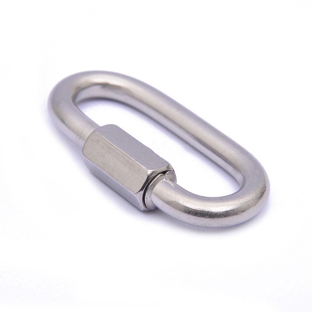 Móc Khóa Dây Xích Bằng Thép Không Gỉ Tiện Dụng Cho Leo Núi