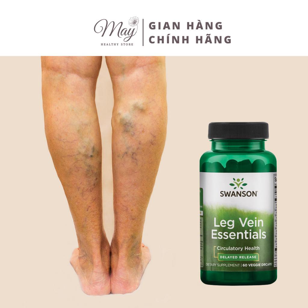 Viên Uống Swanson Leg Vein Essentials Giảm Suy Giãn Tĩnh Mạch Chân (60 Viên/Lọ)