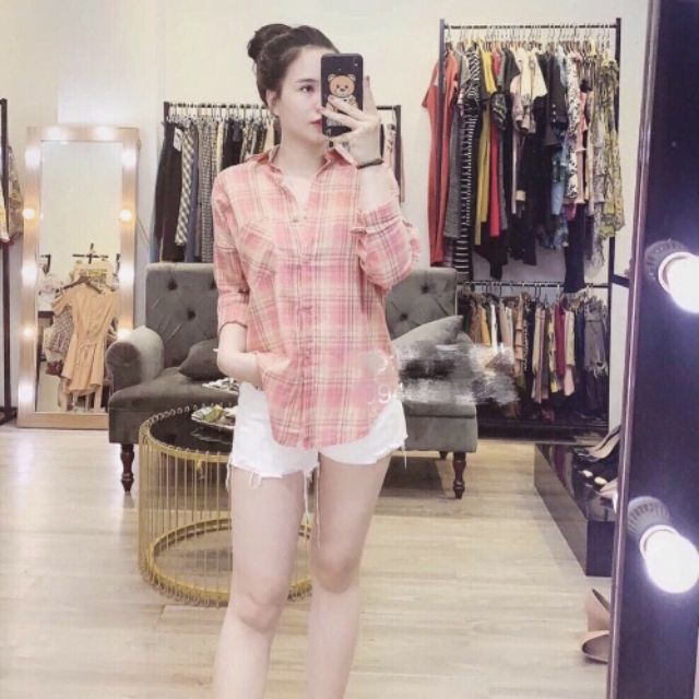 Áo sơ mi kẻ caro siu đẹp và cá tính HanoiVNXK