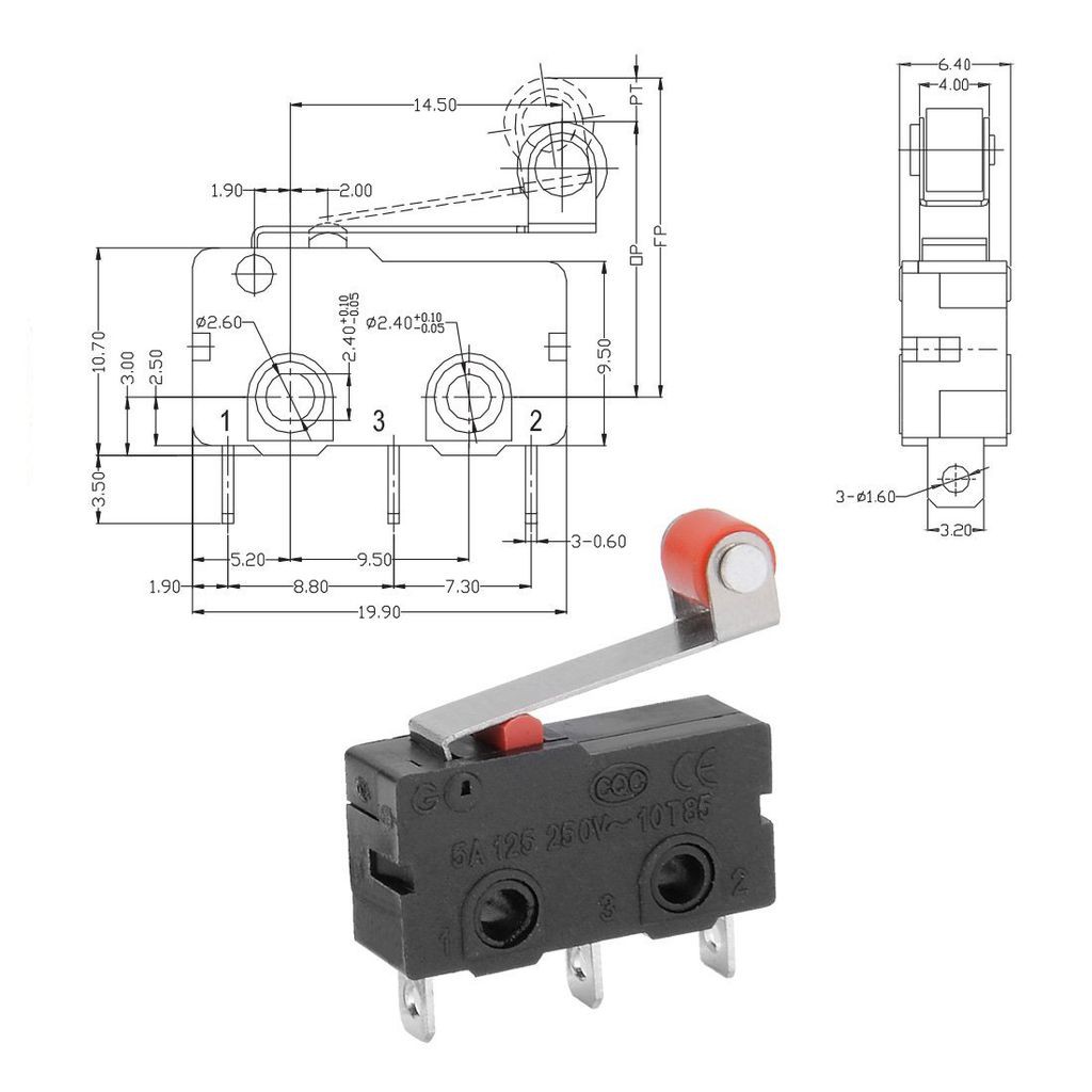 Công Tắc Hành Trình 5A 125 - 250VAC ( 1 cái )