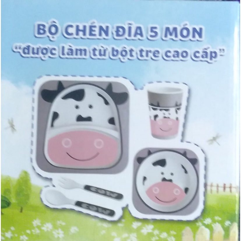 Bộ Chén Dĩa Friso Than Tre 5 món