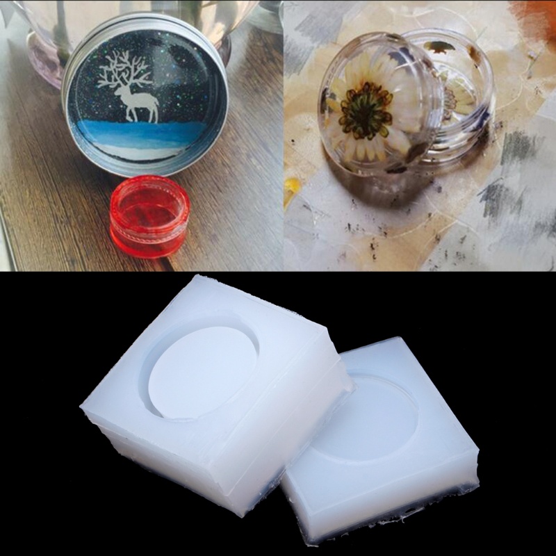 Khuôn silicone làm trang sức hình tròn DIY