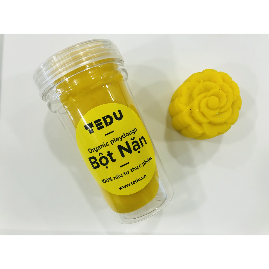 Bột nặn đất nặn an toàn Tedu hủ 140gram - Màu vàng