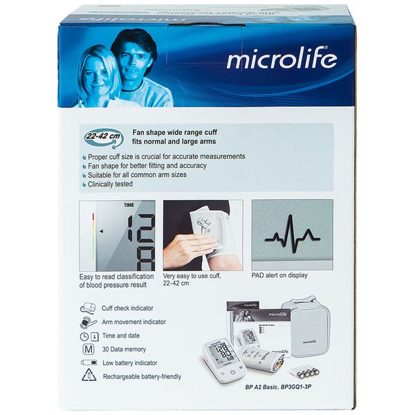 Máy đo huyết áp bắp tay Microlife BP A2 Basic