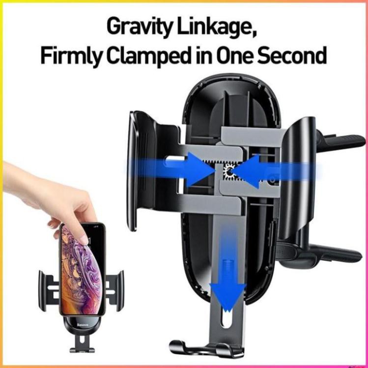 [Hàng Chính Hãng] Bộ đế giữ điện thoại khóa tự động dùng cho xe hơi Baseus Future Gravity Car Mount - Bảo hành 12 T