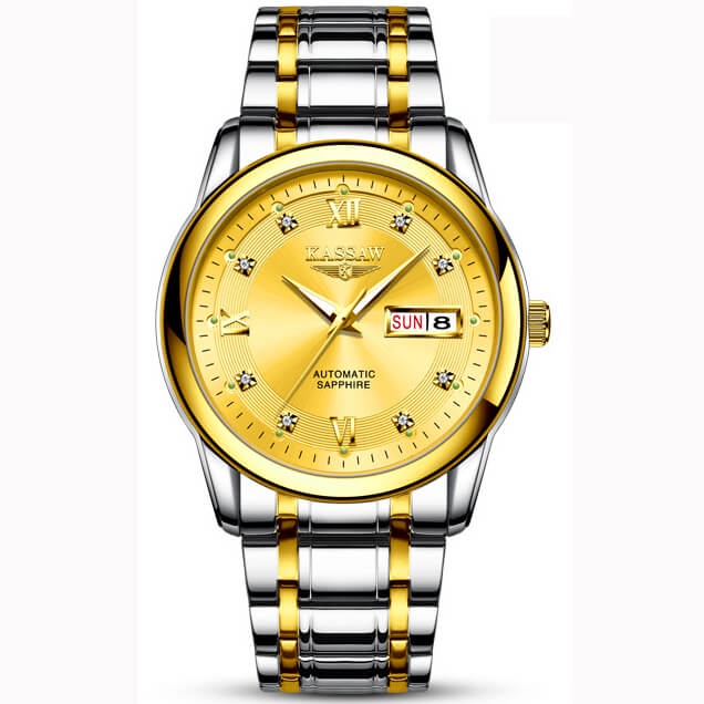 Đồng hồ nam chính hãng KASSAW K852-2 Kính sapphire ,chống xước,Chống nước ,BH 24 tháng,Máy cơ (Automatic) ,dây kim loại