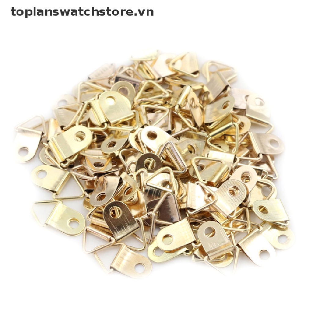 Set 100 Móc Treo Khung Ảnh Hình Chữ D Mini 10x20mm