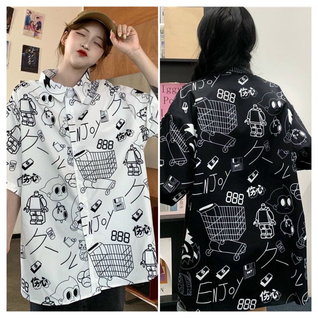 [⚡️⚡️⚡️ BÁN RẺ VÔ ĐỊCH ⭐️⭐️⭐️] Sơ mi lụa 3D siêu mịn FreeSize dưới 70kg