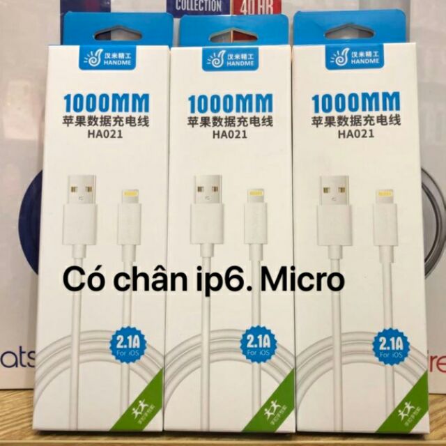 Dây hao 1000mm chân iphone và chân micro