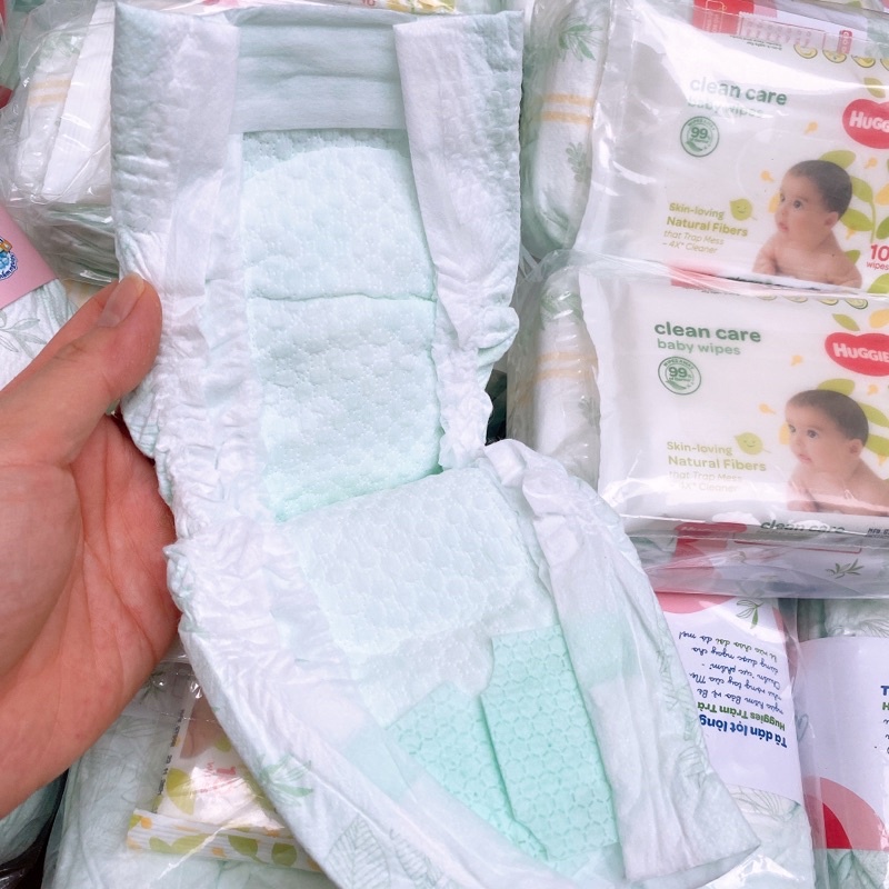 Combo   Tã dán Huggies Tràm Trà sơ sinh newbon đến 5kg hkm đóng túi zip
