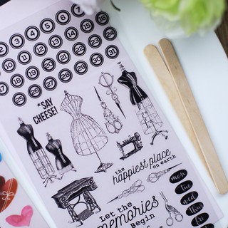 Sticker cạo vintage