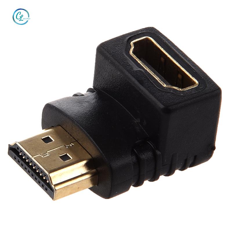 Đầu Chuyển Đổi Hdmi 90 Độ Chữ L - Type (Đáy) Màu Đen