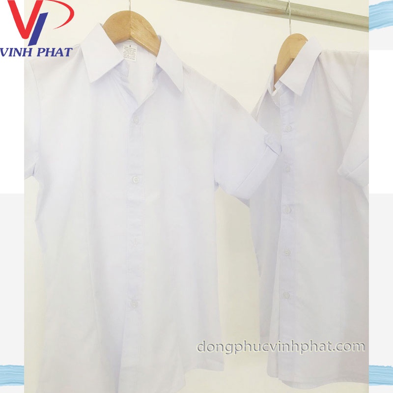 Áo Trắng Đi Học Nữ Học Sinh Giá Tốt Cấp 1,2,3 Đủ Size Chất Đẹp - Đồng Phục Vĩnh Phát