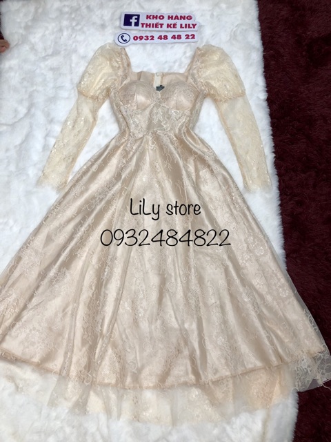 ẢNH VÀ VIDEO THẬT 10000% Đầm lưới phối ren kèm lót