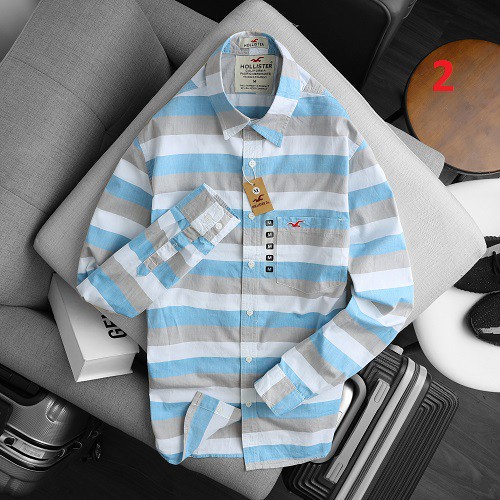 ÁO SƠ MI NAM SỌC NGANG KIỂU TAY DÀI