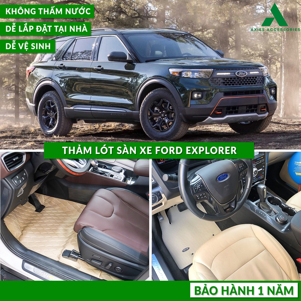 [GIÁ TẬN XƯỞNG][Hình Thật] Thảm Lót Sàn Xe Ô Tô FORD EXPLORER - Chống Nước, Chống bẩn, Dễ Lắp Giá Xưởng