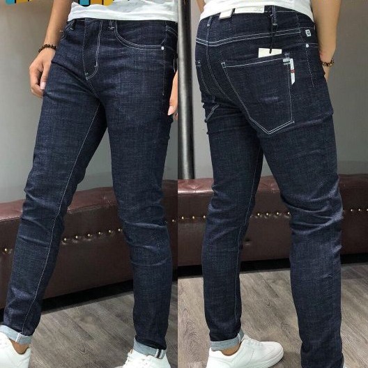 Quần Jean Nam co giãn xanh xước phong cách cá tính. | BigBuy360 - bigbuy360.vn