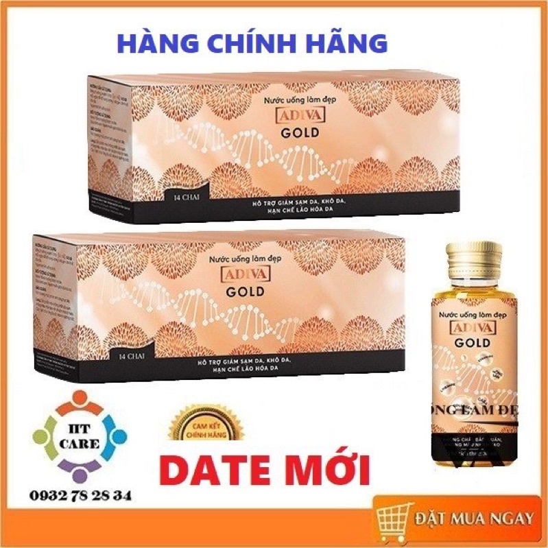 ✅COMBO 2 HỘP COLLAGEN ADIVA GOLD MẪU MỚI NHẤT - 28 LỌ