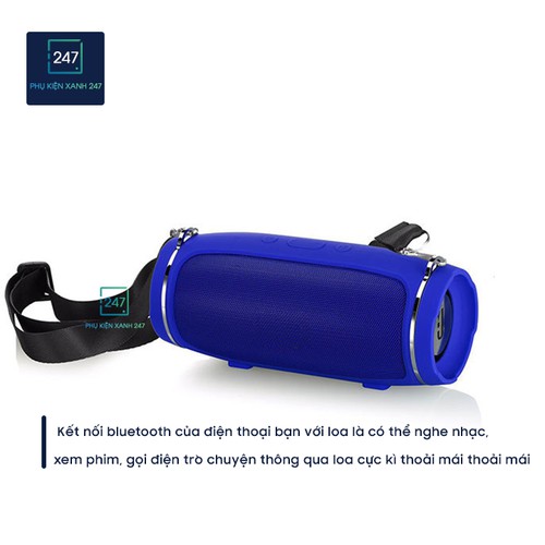 Loa Bluetooth Cầm Tay Charge 4+ Mini ⚡️Đ𝐈̉𝐍𝐇 𝐍𝐇𝐀̂𝐓⚡️ Âm Thanh Siêu Êm, Bass khỏe, Hỗ Trợ Cắm Thẻ Nhớ Và USB 5.0