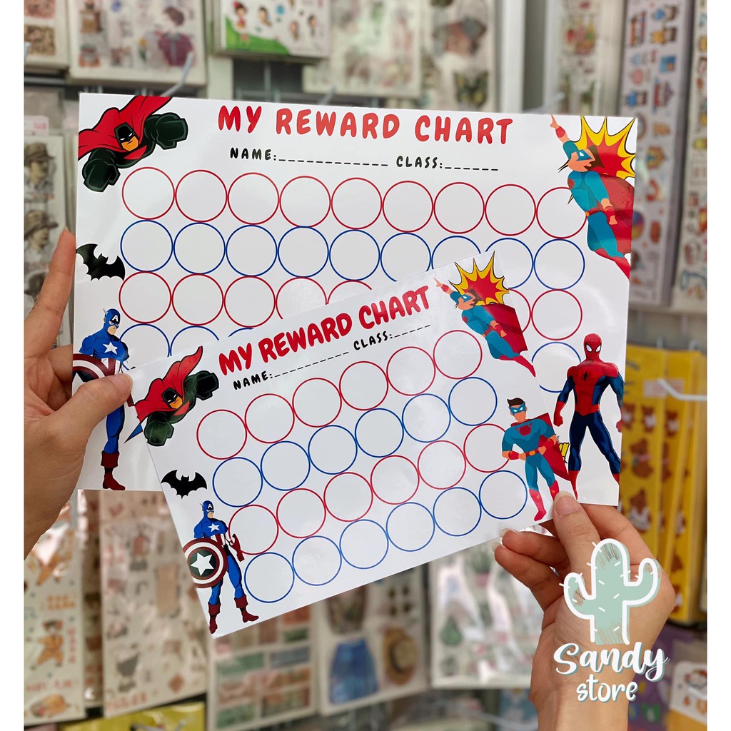 PHIẾU TÍCH ĐIỂM STICKER - REWARD CHART