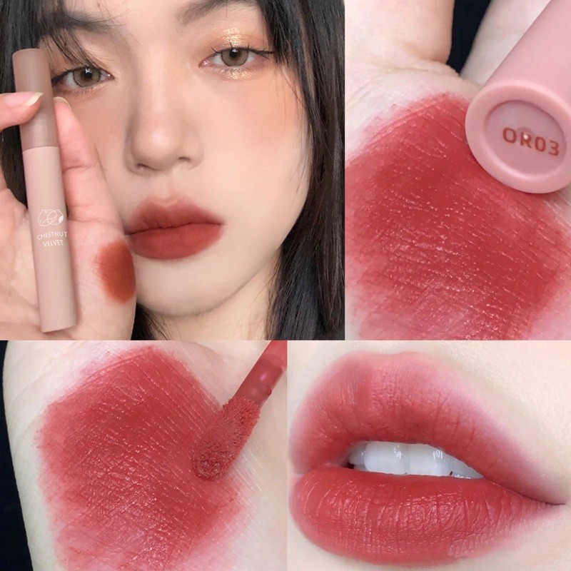 Son Kem Lì Mềm Môi Daimanpu Candy Dupe Leemember Chestnut Velvet - Matte Velvet Lip Glaze