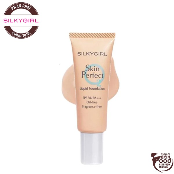Kem Nền Dạng Tuýp Che Phủ Tự Nhiên Silkygirl Skin Perfect Liquid Foundation SPF30/PA+++ 25ml
