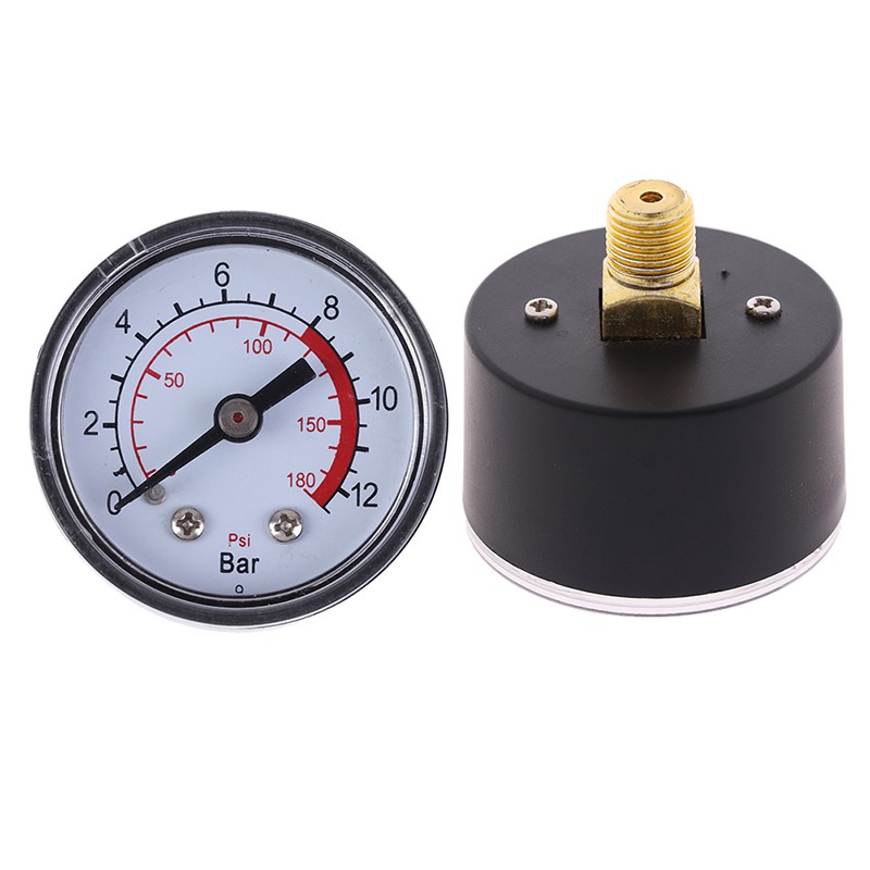 Đồng hồ đo áp suất khí nén thủy lực 0-12bar / 0-180psi chuyên dụng