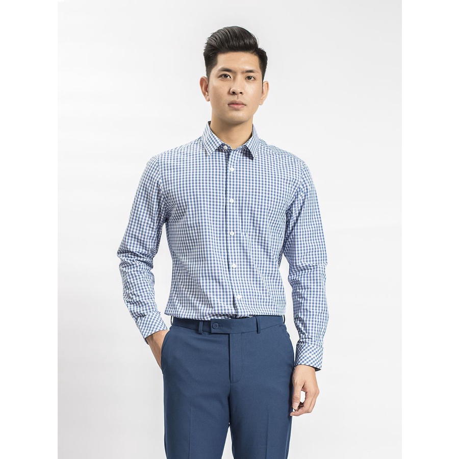 ÁO SƠ MI DÀI TAY NAM ARISTINO ÍT NHĂN TÀ LƯỢN REGULAR ALS62408