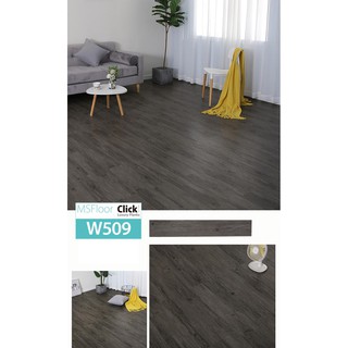 Sàn nhựa giả gỗ chống thấm chống trầy có sẵn keo W509 (7 tấm)