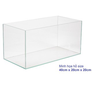 40x20x20cm Combo 5 tấm nhựa mica cứng trong suốt cắt sẵn làm hồ cá, chuồng hamster, hộp trưng bày...