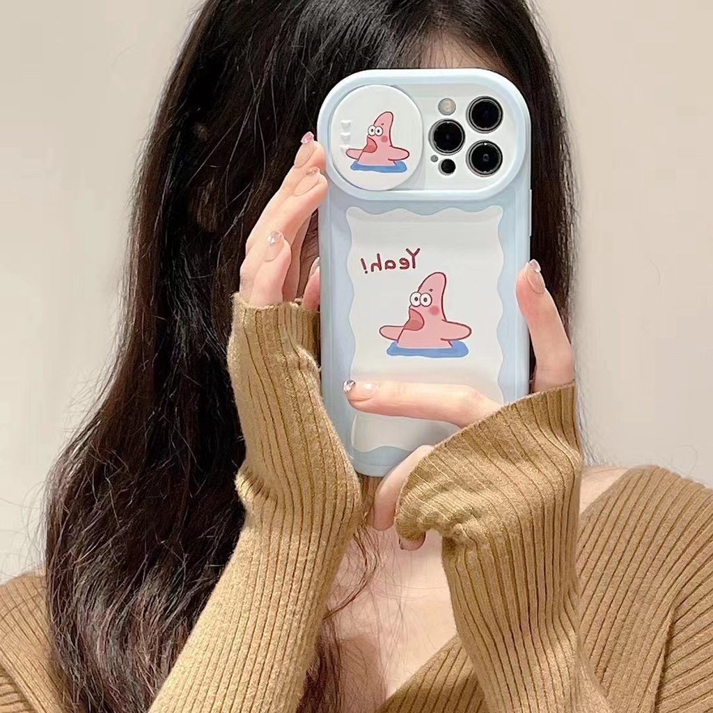 Ốp Điện Thoại Họa Tiết Spongebob Cho Iphone Xs Max Xr 11 12 13 Pro Max Soft shell shockproof and fall proof