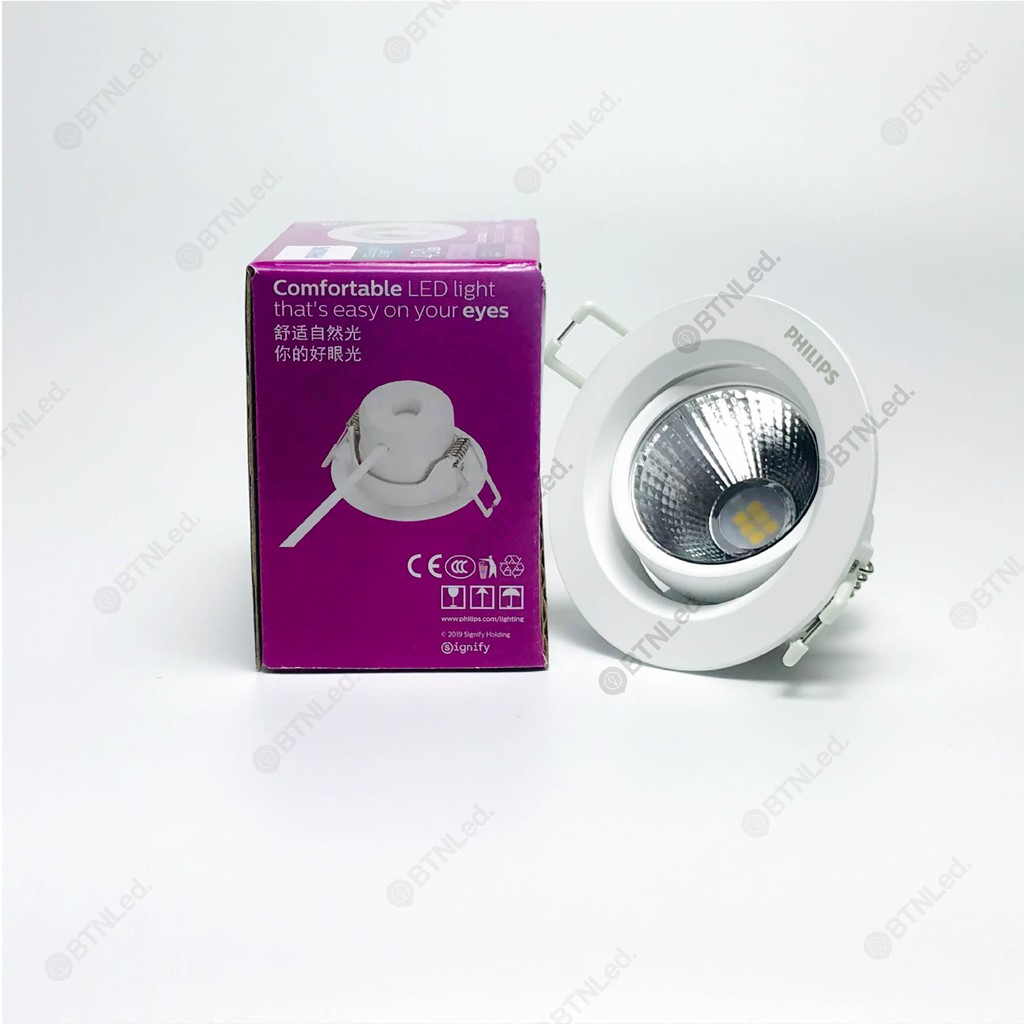 Bộ đèn LED PHILIPS Âm Trần Chiếu Điểm SL201 - [HÀNG CHÍNH HÃNG] - Thay đổi góc chiếu linh hoạt theo 1 trục