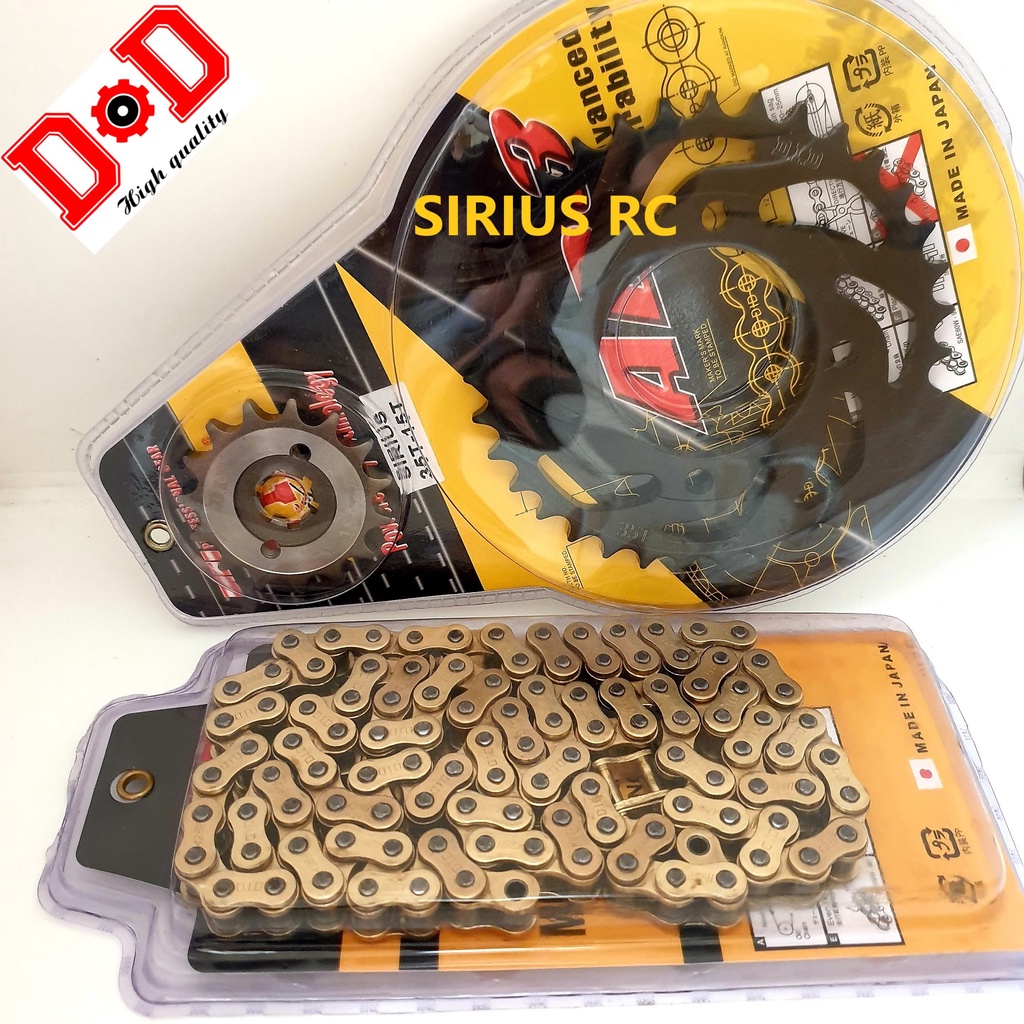 Nhông sên dĩa Sirius Jupiter D.D vàng cao cấp