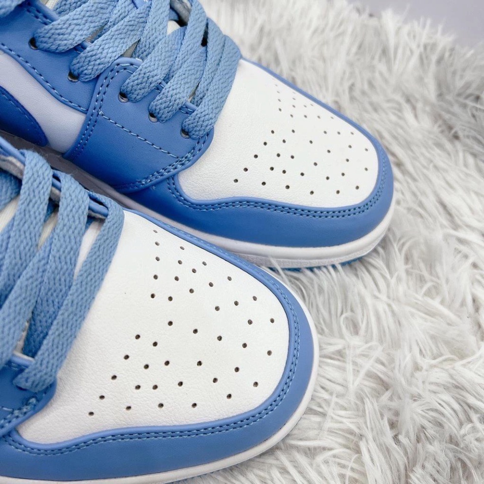 Giày Jordan 1 low xanh dương cổ thấp bản cao cấp 1-1 hàng trung full phụ kiện