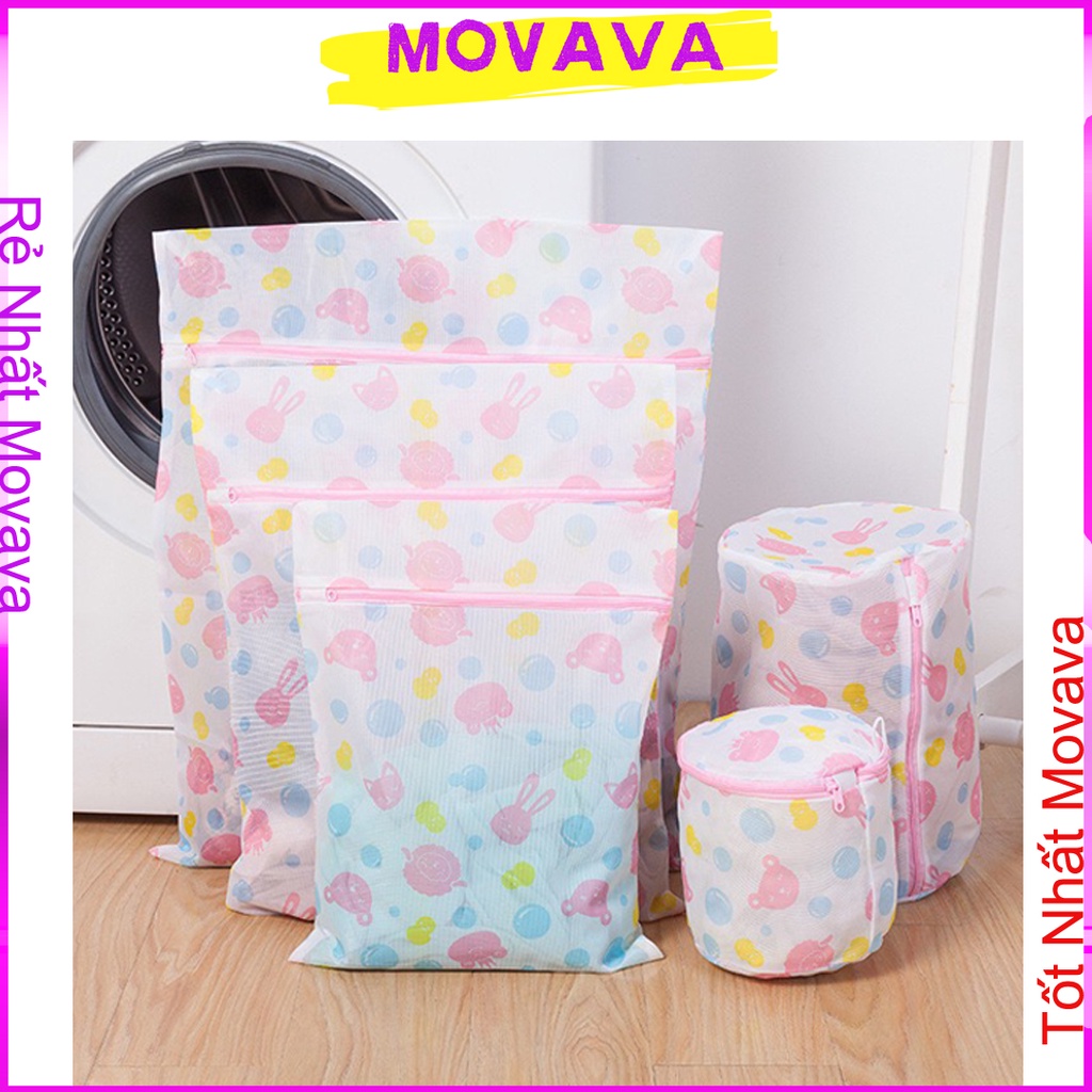 Túi lưới giặt đồ quần áo đồ lót 5 chi tiết đủ size Shop Movava - TLGD1