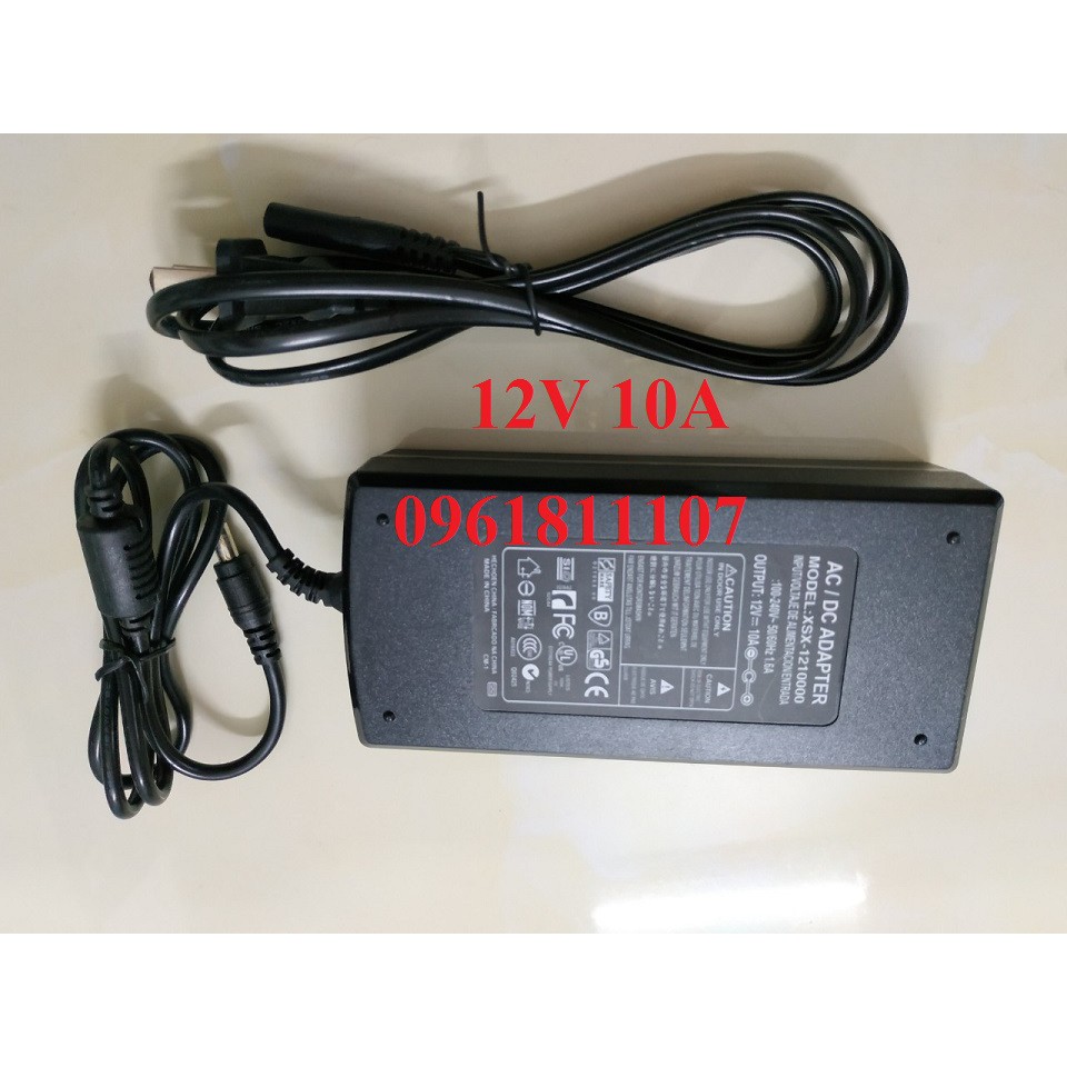 Adapter 12V 10A dùng cho led, adapter nguồn 12V 10A, adaptor 12V 10A, nguồn adapter 12V 10A