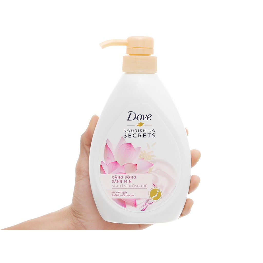 Sữa tắm dưỡng thể Dove Căng bóng sáng mịn 530g