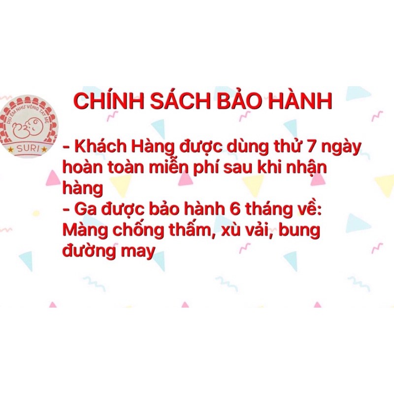 Ga Chống Thấm Cotton Thun Nano Suri Cao Cấp, mẫu bé gái | BigBuy360 - bigbuy360.vn