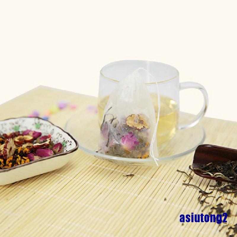 Set 100 túi lọc trà rỗng có dây bằng giấy 5.5 x 7cm | BigBuy360 - bigbuy360.vn