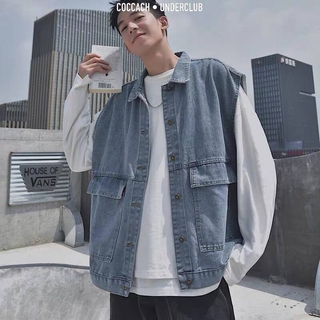Áo khoác jeans nam nữ basic AK01 by COC CACH