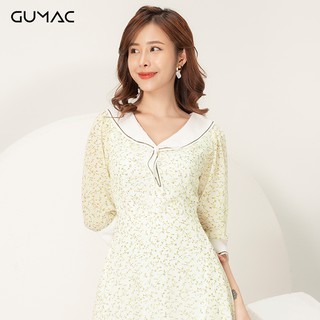 Đầm hoa cổ V GUMAC DA984