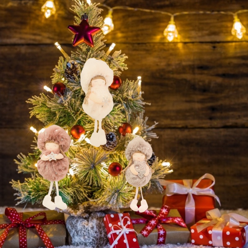 Thiên Thần Nhồi Bông Màu Sắc Trang Trí Giáng Sinh