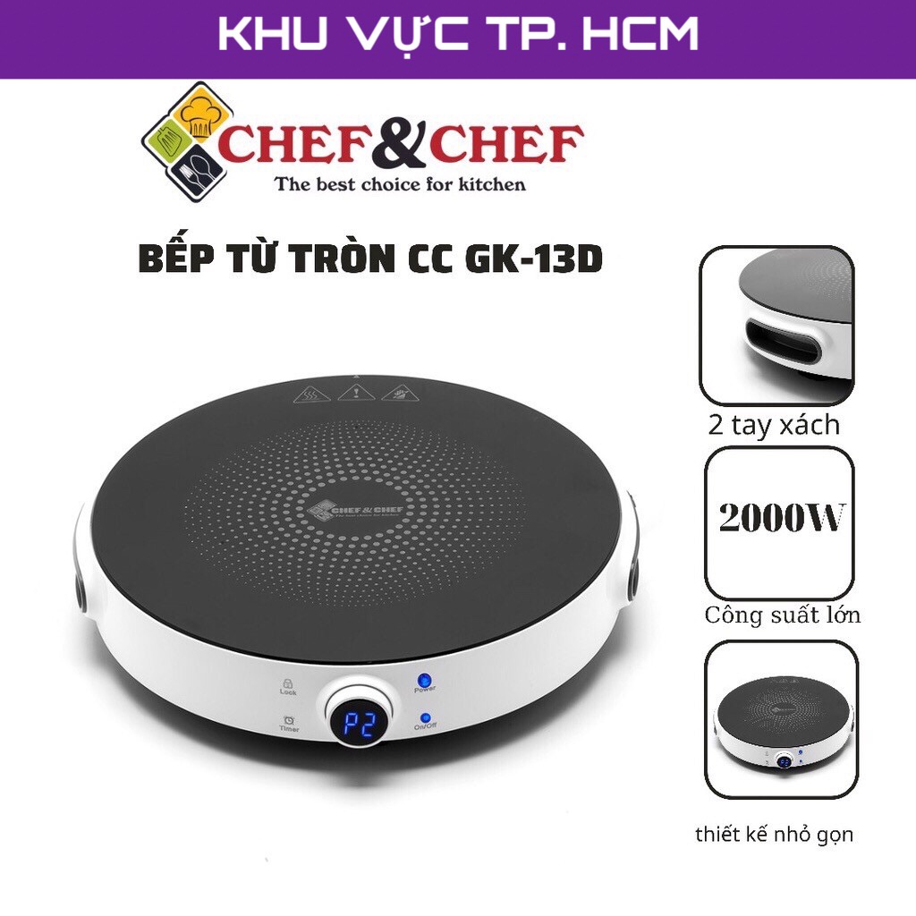 🌟Chính hãng - Bảo hành 12 tháng🌟 Bếp từ Chef&Chef CC GK-13D