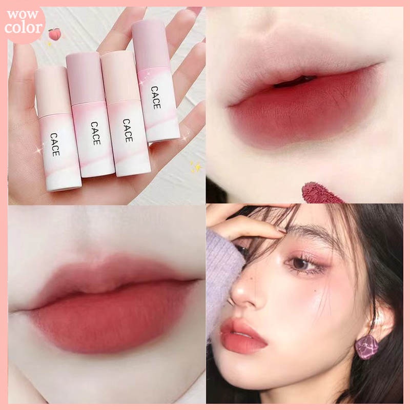 [Son Mới Giảm Sâu] Son kem lì nội địa trung không thấm nước cace mềm môi màu cam lâu trôi